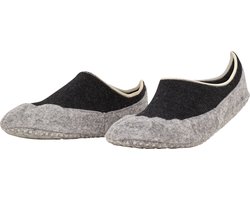 FALKE Cosyshoe antislip noppen merinowol huissokken pantoffels dames grijs - Maat 39-40
