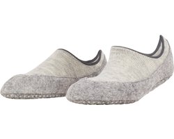 FALKE Cosyshoe antislip noppen merinowol huissokken pantoffels dames grijs - Maat 39-40