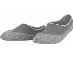 FALKE Cosyshoe antislip noppen merinowol huissokken pantoffels dames grijs - Maat 39-40