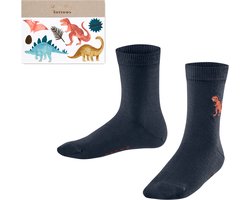 FALKE FALKE x meri meri gedessineerd katoen sokken kinderen blauw - maat 31-34