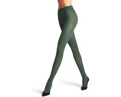 FALKE Pure Matt eenkleurig materiaal ondoorzichtig 50 DEN panty dames groen - maat S-M