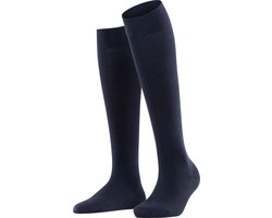 FALKE Softmerino warme ademende merinowol katoen kniekousen dames blauw - Maat 41-42