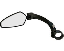 Falkx Fietsspiegel links - acryl glas - 11x5 cm - verbeterde zichtbaarheid