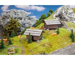 Faller - 2 Hay barns - FA130636 - modelbouwsets, hobbybouwspeelgoed voor kinderen, modelverf en accessoires