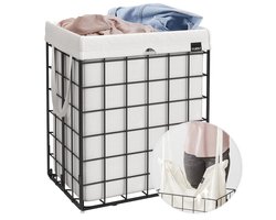 Falmora Grid Wasmand – Roestvrij Staal – Uitneembare Waszak – Wit