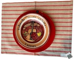 Falsterbo placemat rood/naturel - set van 6