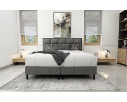 Fam Bedding - Boxspring Rosanna - 180x200 - Grijs