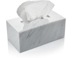 Famanu – Acryl tissueboxhouder, transparant, voor gezichtsweefsel, servetten, met schuifdeksel, perfect voor badkamer, bureaus en nachtkastjes
