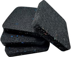 Famanu – Anti-trillingsmat - 4 stuks - wasmachine dempingsmat - 9 cm x 9 cm - anti-vibratiematten voor loopband - antislip rubberen mat - geluidsreductie pads voor wasmachine