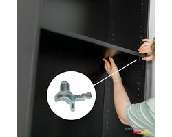 Famanu - Compatibel/vervanging voor Ikea Billy plankdragers, Made in Germany, plankhouder, plankdrager, plankdrager, 40 stuks