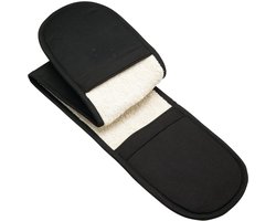 Famanu – Deluxe dubbele ovenhandschoen - katoen - 51 cm spanwijdte - badstof binnenkant - hittebestendig - flexibel en comfortabel - geschikt voor bakplaten - ovenschalen en pannen