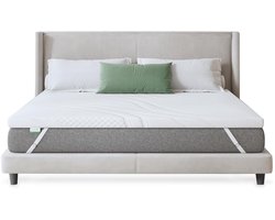 Famanu – Matrastopper van traagschuim, 140 x 200 cm, 5 cm hoog, voor boxspringbed, caravan of slaapbank, wasbaar en biedt extra comfort voor een betere nachtrust