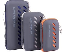 Famanu – Microvezelhanddoek set in meerdere kleuren - compact en ultralicht - sneldrogend en sterk absorberend - geschikt als sporthanddoek - strandhanddoek - reishanddoek en badhanddoek