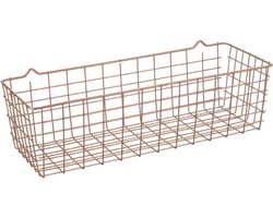 Famanu – Onderrek opbergmand - hangmand voor keuken rek om op te hangen - kastmanden - 1 stuk - hangmand - kast - ophangrek - rekmand - draadmand zilver