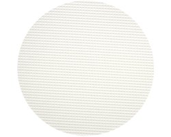 Famanu - Ronde antislipmat Ø200cm, wit, ondertapijt, op maat te snijden