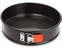 Famanu – Springvorm Ø 26 cm van gehard staal ronde bakvorm met duurzame anti-aanbaklaag en stevige sluiting