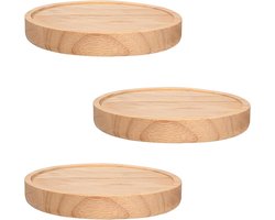 Famanu - Stijlvolle Ronde Wandplanken Set van 3 voor Diverse Ruimtes in Huis