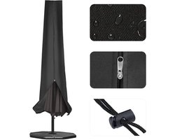 Famanu - Tuinparasolhoes outdoor parasolhoezen voor 2,5 tot 4 m diameter parasols 190 x 25 x 50 cm waterdichte 600D Oxford PVC-coating met zware ritssluiting en verstelbaar trekkoord aan de onderkant