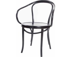 Fameg Venice No. 9 Eetkamerstoel - Met Armleuning - Hout- Design - Zwart