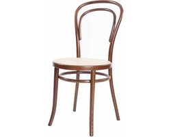 Fameg Vienna Thonet No. 14 Eetkamerstoel - Hout - Rotan Zitting - Design - Bistrostoel - Walnoot