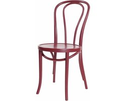 Fameg Vienna Thonet No. 18 Eetkamerstoel Burgundy - Rood - Hout - Design - Bistrostoel - Cafestoel