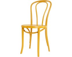 Fameg Vienna Thonet No. 18 Eetkamerstoel - Hout - Design - Bistrostoel - Geel