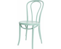 Fameg Vienna Thonet No. 18 Eetkamerstoel - Hout - Design - Bistrostoel - Lichtgroen