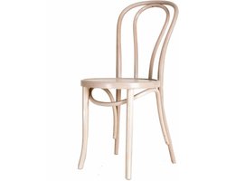 Fameg Vienna Thonet No. 18 Eetkamerstoel - Hout - Design - Bistrostoel - Whitewash