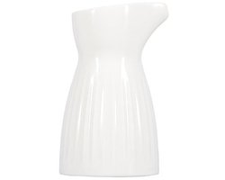 Fameilleur karaf 23cl wit Solar set van 2 - porseleinen waterkaraf en schenkkan, voor water, wijn en sap, vaatwasser- en magnetronbestendig, voedselveilig, servies voor thuis, restaurant en horeca, mooi als cadeau