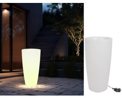 Fameilleur- XXL Bloempot met LED Verlichting – Lichtgewicht, Werkt op Aanraking, 8 Kleuren- bloempot- plantenpot- bloem pot- planten pot- plantenbak- planten bak- Lichtgewicht en Verplaatsbaar-Aanraakbediening-balkon, Terras, Moderne Plantenpot