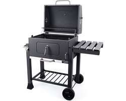 Famiflora houtskool barbecue Illinois - Grilloppervlak BBQ 55 x 41 cm - Met ingebouwde thermometer - 115 x 67 x 106 cm