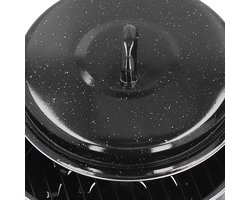 Family Oval Roaster, Email Iron Oval Roaster, Lightweight Oval Roasting Pan, Compact Covered Oval Roaster voor Barbucue zoete aardappel