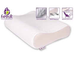 Fampur Finezja Lux - Orthopedisch Kussen - Middelhardheid - Wasbaar - Met Viscofam Schuim