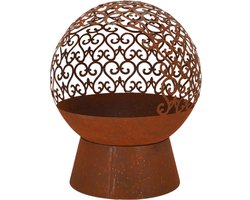 Fancy Flames Vuurschaal Roest Laser Cut Krullen S - Vuurkorf