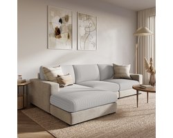FancySofas Bankhoes Rustic - Zitkussenhoes - Machinewasbaar & Stretchy - Bankhoezen voor Hoekbank - Hondendeken bank - Hondenkleed - Bankbeschermer - Zetelhoes - Zetelovertrek - Sofa Cover - 30 Dagen Risicoloos Uitproberen - Steel Grey
