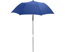 Fare Travelmate 6139 strandparasol en paraplu in één met UPF+50 UV-bescherming Ø 147 cm blauw donkerblauw windproof windbestendig stormvast stormbestendig parasol opvouwbaar stevige reisparaplu