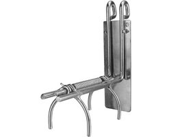 Farmer Mollenklem Super met ketting - Mollenval - Mollenvanger - Vangt de mol in de gang en in de molshoop - Eenvoudig op spanning te zetten - Met krachtige veer - 15.5 x 16cm