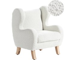 FARUM - Kinderfauteuil - Gebroken wit - Bouclé