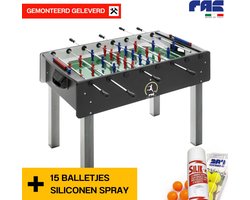 FAS Pendezza® Match Voetbaltafel Bundel - Kantoortafel - Inclusief GRATIS Montage + 15 ballen + Siliconenspray - Kantoorgebruik - Voetbaltafel volwassenen - Voetbaltafel balletjes - Voetbaltafel voor volwassenen - 2 jaar garantie -Made in Italië