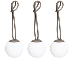 Fatboy Bolleke mini hanglamp set van 3 D12cm taupe