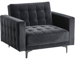 Fauteuil ABERDEEN Fluweel Zwart