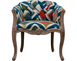 Fauteuil – Armstoel – Zetel – Relaxstoel – Sofa Stoel – Fluwelen Rugleuning – Rubberwood Poten – Comfortabel & Stevig – Geschikt Voor Woonkamer En Eetkamer