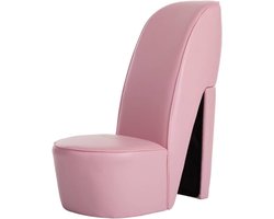 Fauteuil Hak - Oorfauteuil Kunstleer - Stijlvol Zitten - Uniek Design - 85 cm Hoog - Roze