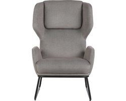 Fauteuil Jay Licht Grijs - Van collectie Furnilux– Moderne Elegantie en Comfort - kunstleer - 65 x 69 x 110 cm