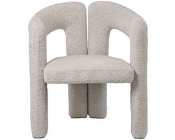 Fauteuil Lena in bouclé zand