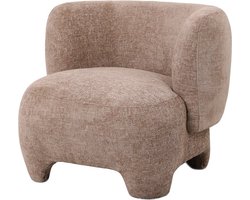 Fauteuil Lorain in stof chenille zand | stoel Lorain | chenille stof | zand