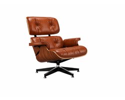 Fauteuil - Lounge Stoel - Cognac Bruin - Relaxfauteuil - Stoel - Chaise longue - Lounge Chair - Zetel