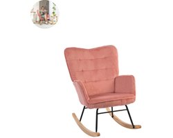 Fauteuil - Relaxstoel - Relaxfauteuil - Stoel - Met armleuning - Voor één Persoon - Roze