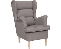 Fauteuil - Relaxstoel - Relaxfauteuil - Stoel - Met armleuning - Voor één Persoon - Taupe