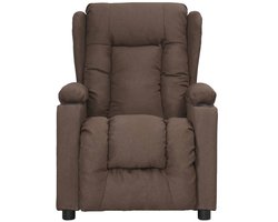 Fauteuil | Relaxstoel verstelbaar stof taupe